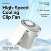 Car Clip on Air Conditioner Fan, Portable Clip on Fans with LED Display - 360° Rotation, 199 Speeds & Semi-Cooling Technology