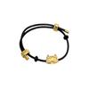 2024 Fashion Summer Womens Black Dragon Bracelet With Red Rope And Lucky Charm