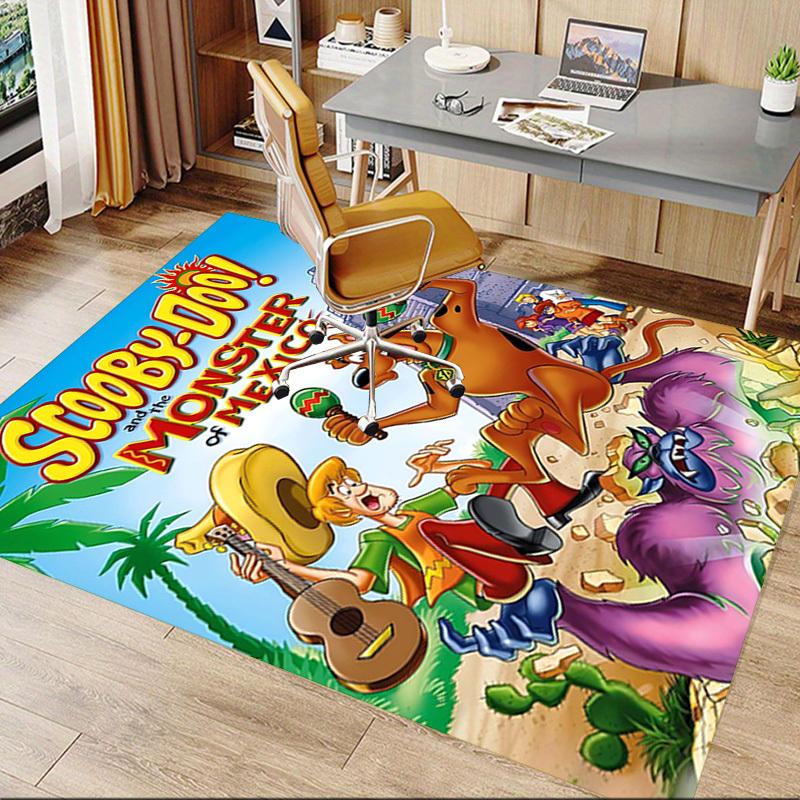 1pz Scooby-Doo Messico Extra Large Tappeto Antiscivolo per Pavimento, Ufficio, Famiglia, Camera da Letto, Studio - Tappeto di Grandi Dimensioni Tappeti da Interno1168A