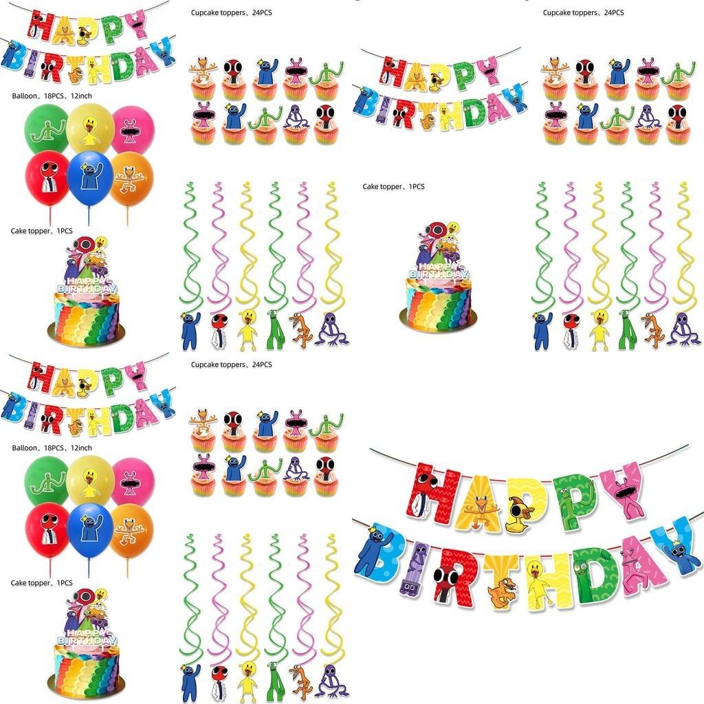 Vibrant Roblox Rainbow Friends Birthday Party Decorations Supplies Kit For Kids