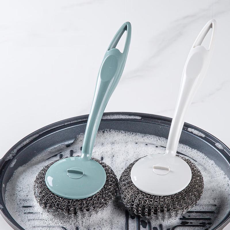 Easy Clean Long Handle Dish & Pot Cleaning Brush Set