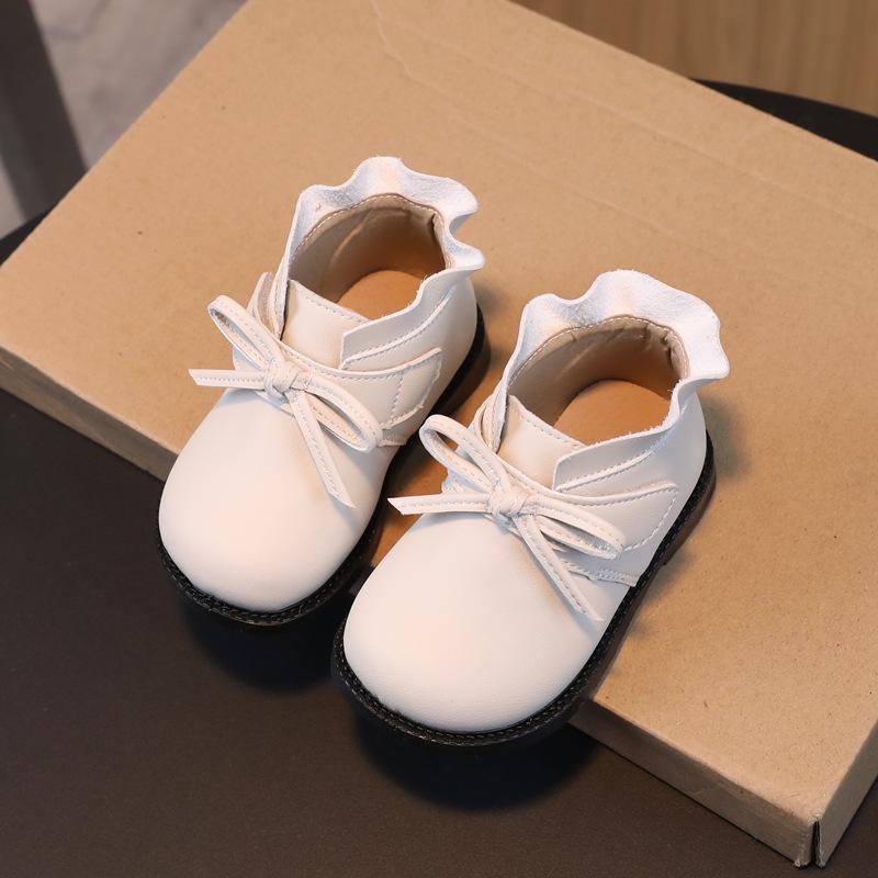 Baby Girl Princess Leather Shoes - Spring/Autumn, Soft Sole, Non-Slip, 1-3 Years