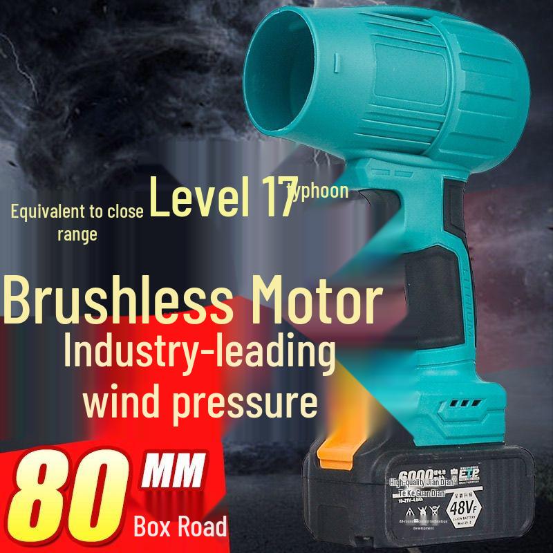 High-Power Brushless Ducted Turbo Fan Hair Dryer with Lithium Battery
