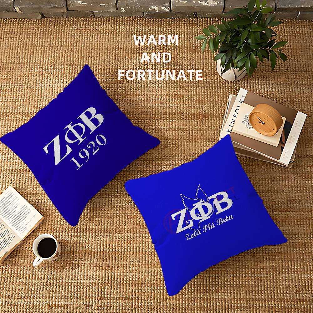 Zeta Phi Beta Pillow Gift Home Office Decoration Pillow Bedroom Sofa Car Cushion Coverpillow Case