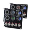 Multi-Function 5 Gang Rocker Toggle Switch Panel USB Charger Waterproof Control Relay System Circuit Control Boat Truck RV