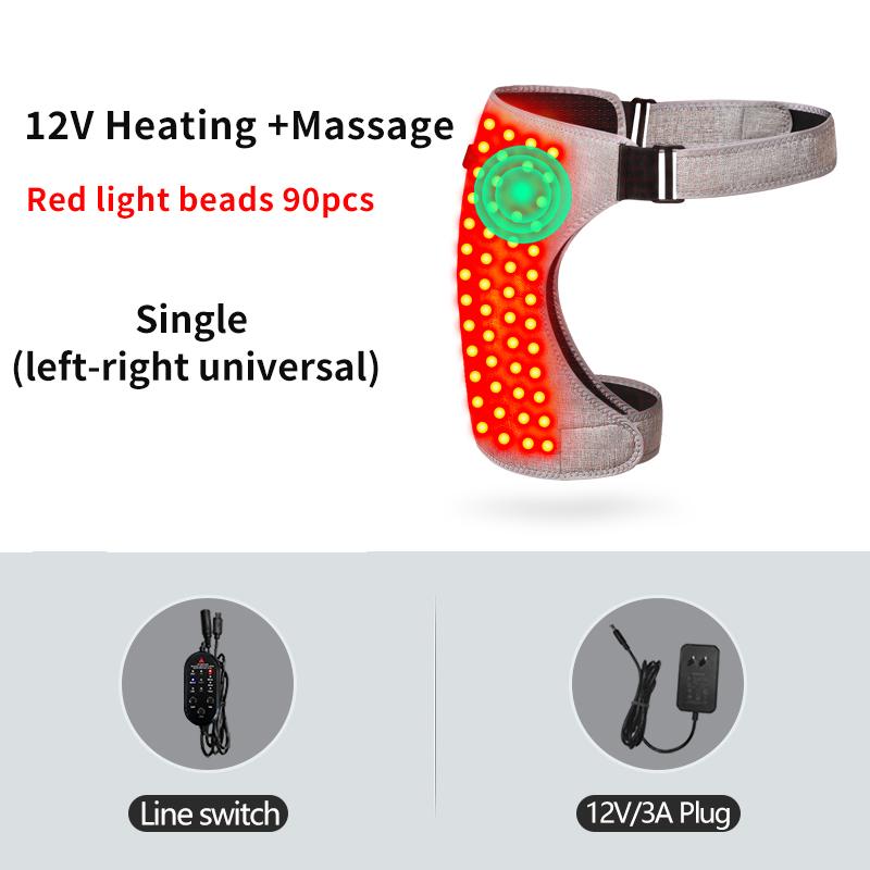 3 Modes 50-90LED 660nm Red Light Heating Pad Hip Brace Wellness Protector Fatigue Relief Home Relaxation
