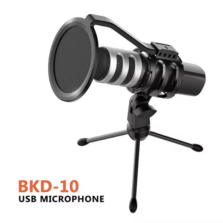 

Custom USB Desktop Condenser Microphone for Gaming & Live Streaming сірий колір