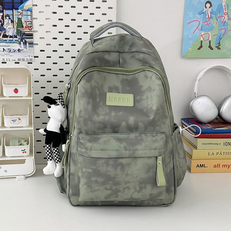 Backpack Nylon Fashionable With Letter Print Design For College Travel And