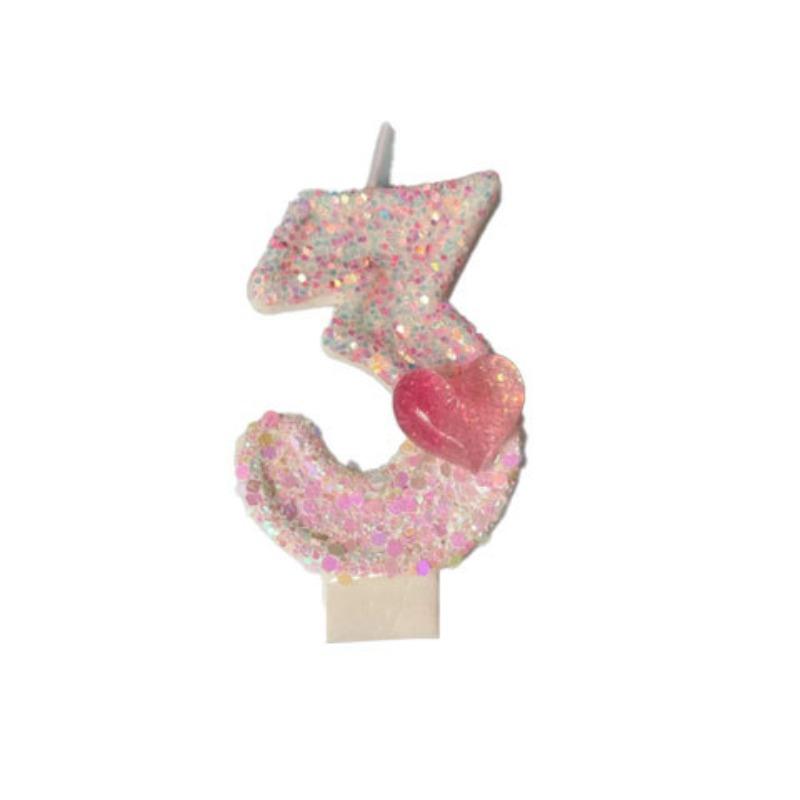 Creative Digital Candles Romantic Love Cute Styling Birthday Cake Candles