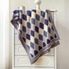 New color matching rhombus plaid imitation cashmere scarf women's versatile thickened thermal air conditioner shawl scarf