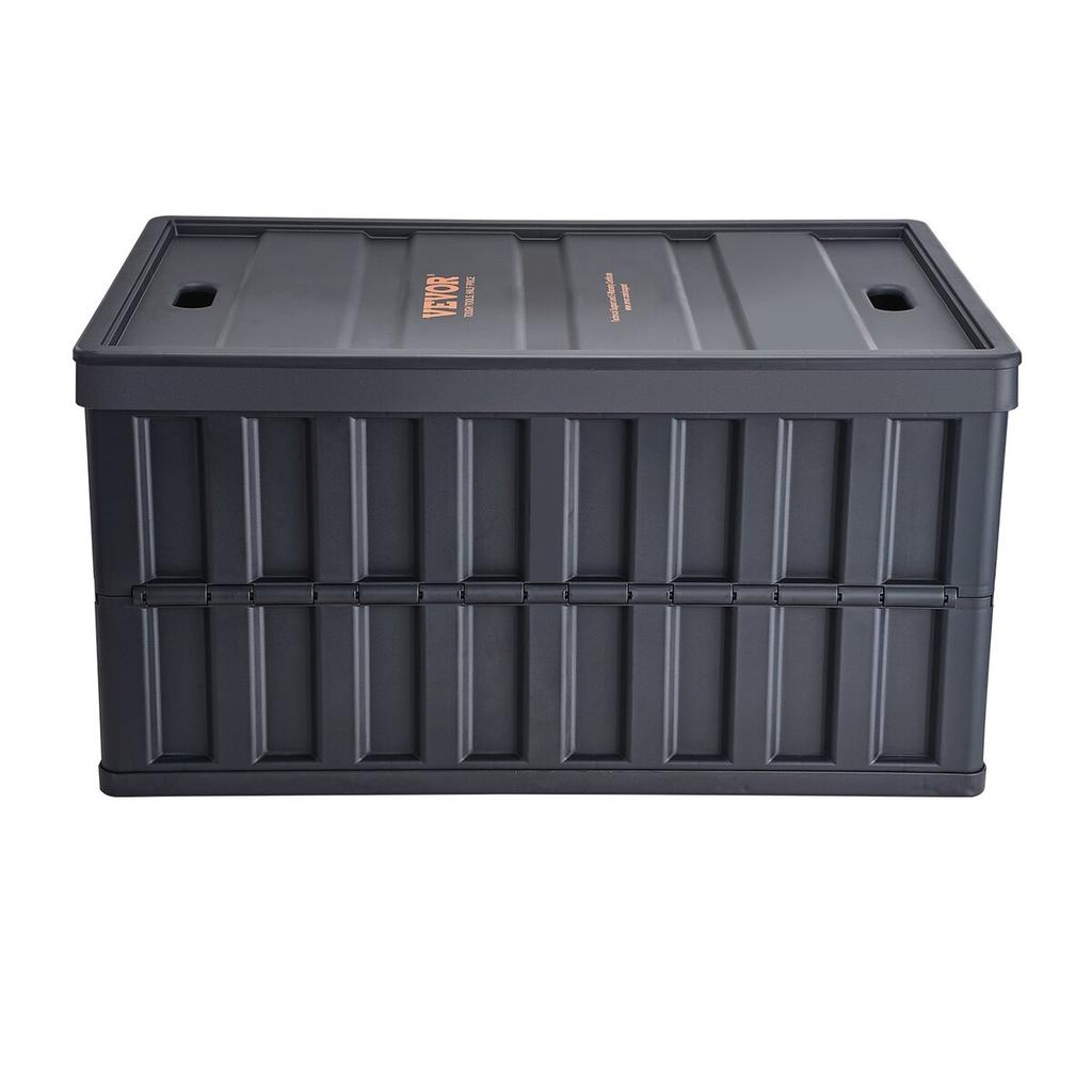 Faltbare Aufbewahrungsboxen mit Deckel, 65L 3er-Pack, Zusammenklappbare stapelbare Kunststoff-Transportkisten mit Griffen, Große strapazierfähige Behälter für Kleidung, Spielzeug,