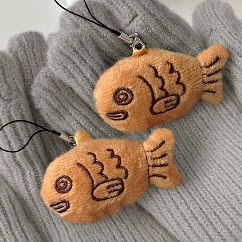 

Elegant table Bungeoppang keychain 2 types of ring selection cute doll keychain winter Diggorying