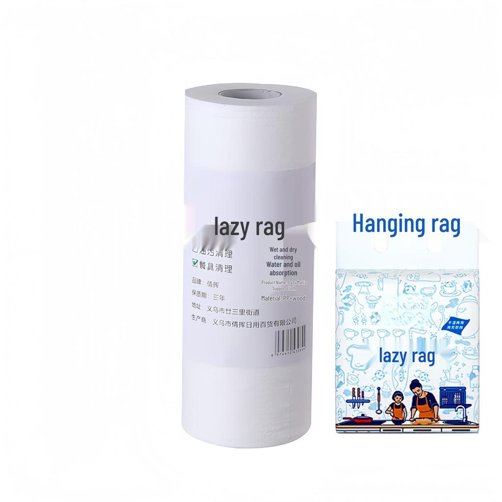 Kitchen Multi-Purpose Disposable Cleaning Rag: Durable, Non-Shedding, Dual Use for Dry & Wet Cleaning