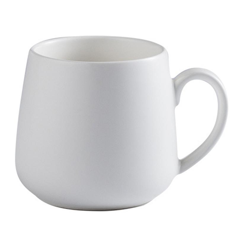 

Ceramic Coffee Mug Creative Matte Pure Color Coffe Mugs Tumbler Cup Tea Milk Latte Porcelain Novelty Tumblers Cute Cups 320 ml білий