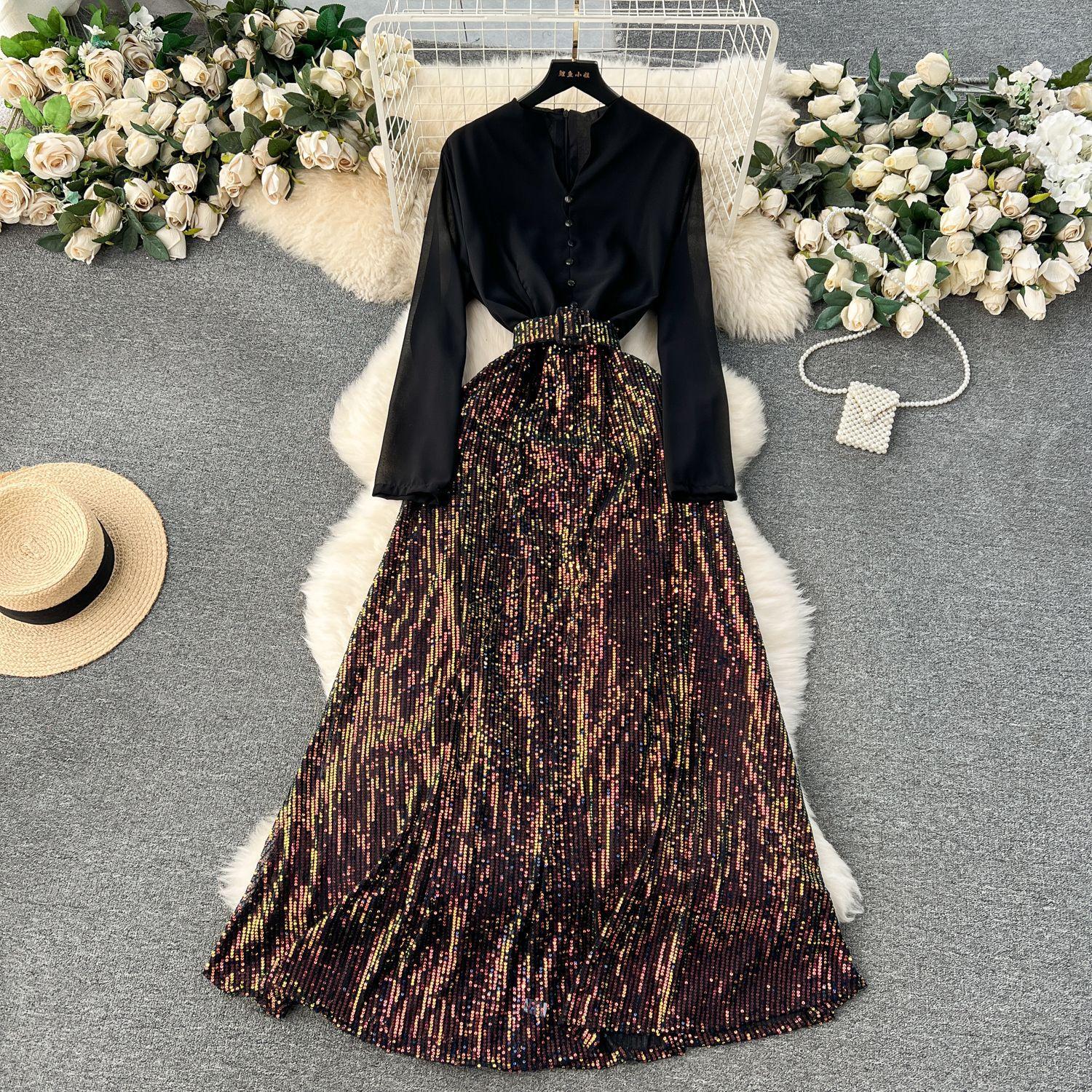 Женское модное винтажное элегантное платье А-силуэта — фото 3