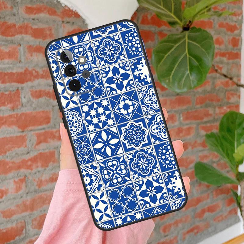 Moroccan Tile Phone Case For Samsung Galaxy A54 A34 A14 A55 A35 A25 A15 A52 A32 A12 A51 A71 A13 A33 A53