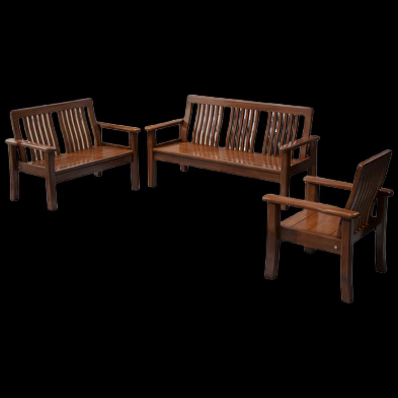 Miling Economic Solid Wood Sofa Set