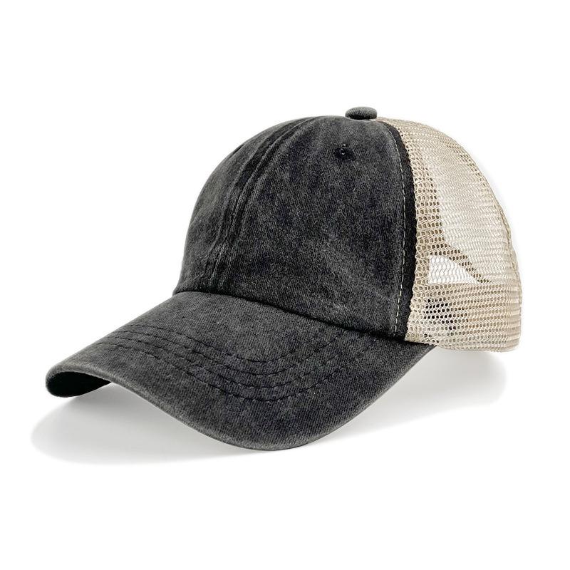 

Mesh Baseball Dome Cap Outdoor Sunshade Breathable Sunscreen Fishing Hat Gift чёрный