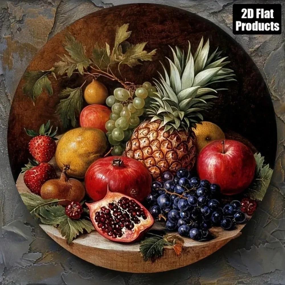 Vintage Tin Sign Fruit Metal Wall Art Kitchen Cafe Decor Gift