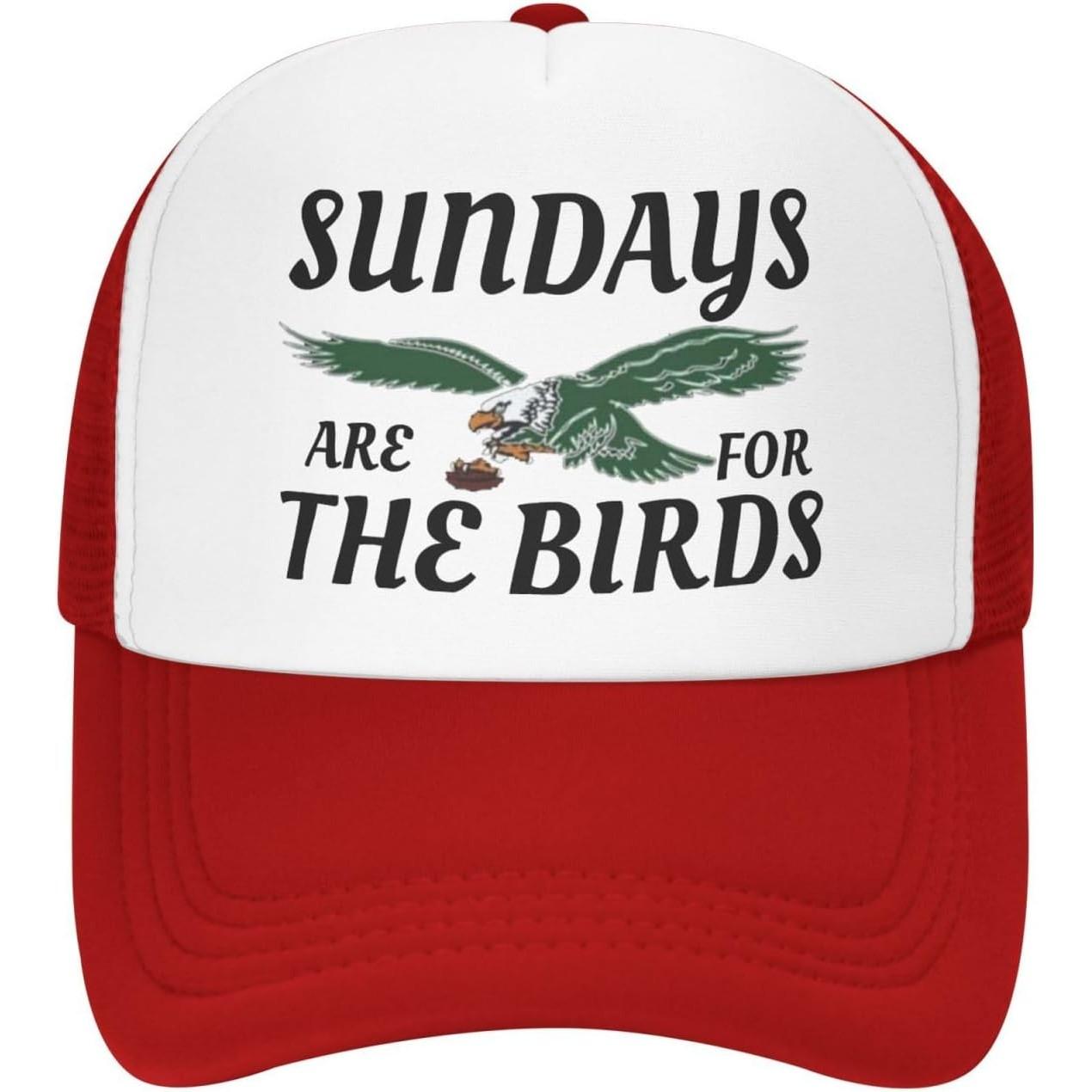 Sundays Are For The Birds Trucker Hat Breathable Polyester Mesh Adjustable Baseball Cap XS(old)