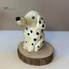 Creative Home Office Decor Handmade Dalmatian Dog Wooden Ornament, Hand Carved Basswood Ornament Animal Figurine, Sculpture for Window Minimalist