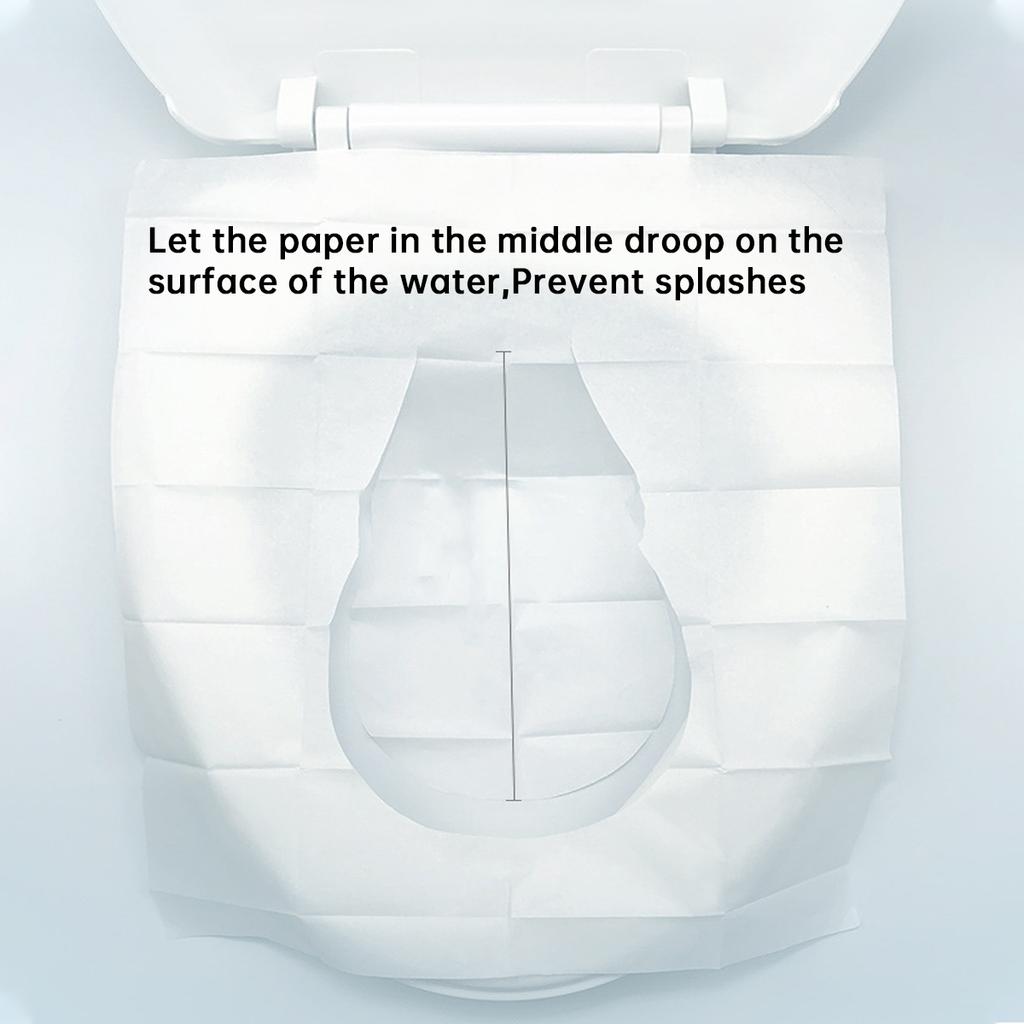 80/50/20pcs Disposable Toilet Seat, Public Restroom, Toilet Paper for Airplane & Camping Splash Proof, Adult Toilet Essentials