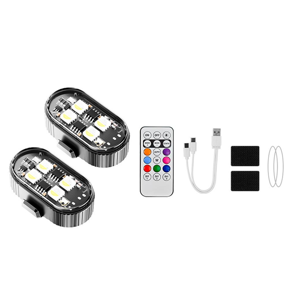 Motorcycle RGB Led Car Strobe Lights LED Flash Position Wireless Light Aircraft Airplane Helicopter Warning Lights Accessories