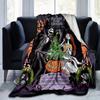 1 ks, Útulná deka s motivem The Nightmare Before Christmas pro domácí dekoraci: Perfektní flanelová deka do ložnice, obývacího pokoje, na cesty, kempování, do auta