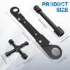 Carbon Steel Plumber Wrench Universal Adjustable Wrench Tool Set Multifunctional Large Opening Double-Ended Pipe Live Mouth Plie