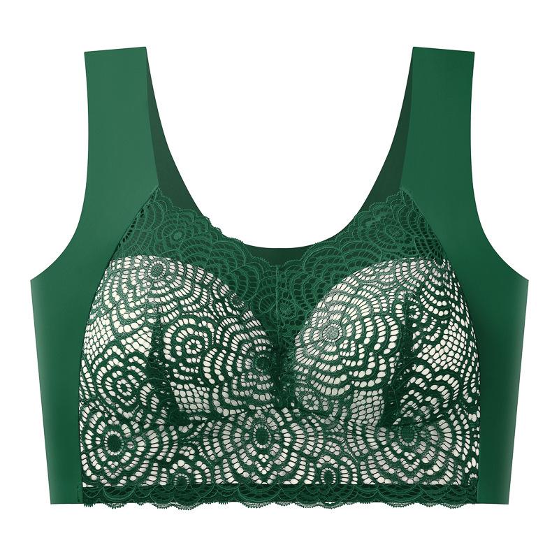 Spitze Übergröße Push-Up Schlaf-BH - Ohne Bügel, Dünner & Sexy Westenstil