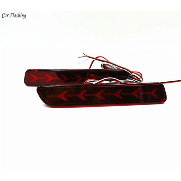 Car Flashing 2 Pcs For Suzuki Ertiga Alivio Ciaz Vitara S-Cross SX4 Splash LED DRL Rear Bumper Light Brake Tail Lamp Drl Driving
