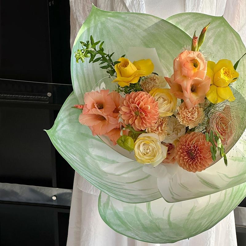 Lotus 2510Pcs Flower Wrapping Paper Butterfly Shape Bouquet Packing Paper Diy Flower Packing Material Birthday Gift