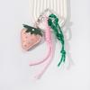 Yogodlns 1pcs Bag Pendant Cut Strawberry For Women Couple Car Decoration Jewelry Gift Accessories Backpack Pendant