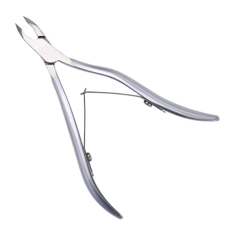 Russian-Style Stainless Steel Cuticle Nippers - Professional Nail Scissors for Salons