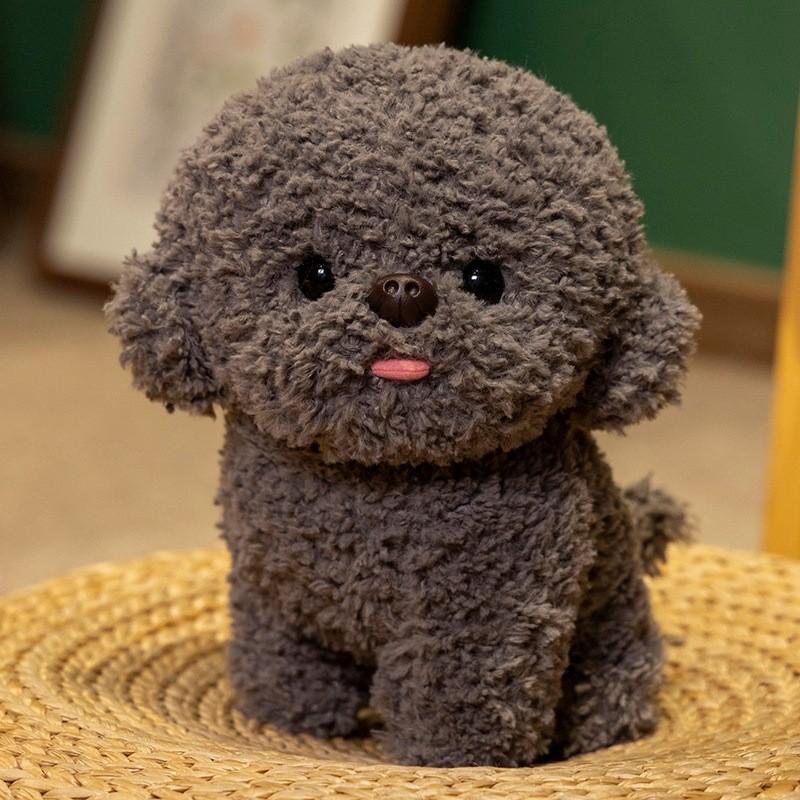 Frise Bichon Realistic Stuffed Dog Plush Toy  Poodle Doll Soft Gift Birthday