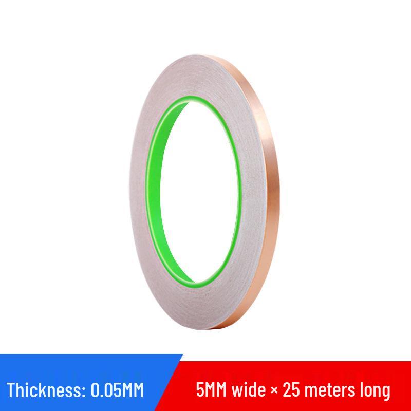 Double-Sided Conductive Copper Tape for Shielding, DIY Circuit Mods, Heat Dissipation, and Temperature Resistance