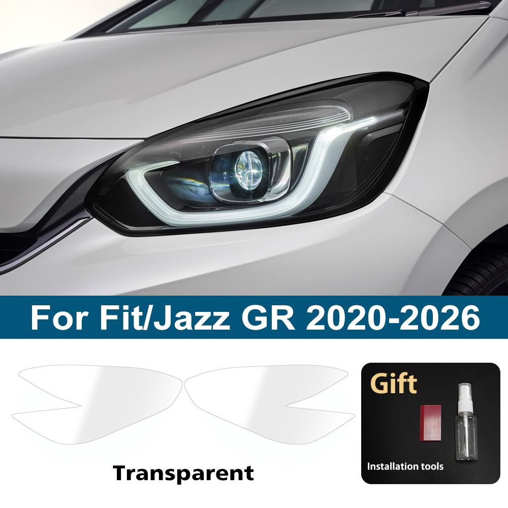 For Honda CR-V/HR-V/Vezel/Civic/Accord/Fit/Jazz/Pilot TPU Headlight Protective Film Smoke Black Anti-Scratch Vinyl Wrap Cover