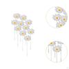 10Pcs Daisy Flower Stakes Plant Stake Yard Art Decor Decorative Garden for