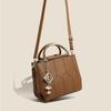 Fashion PU Women's Bag Two-Way Carry High-end Tote Bag Large Capacity Vintage Crossbody Bag Gift