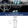 For Kia XCEED 2024 TPU Car Navigation Screen Film Gearbox Protective Sticker Anti-scratch Repair Interior Accessories