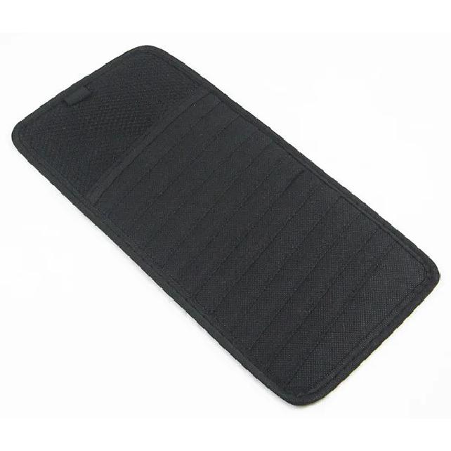 Auto Car Sun Visor Non-woven Organizer Storage Bag Card Clip Holder Multifunctional CD Stowing Tidying