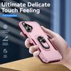 For iPhone 16 Plus Case Military Grade Ring Kickstand PC+TPU Phone Cover