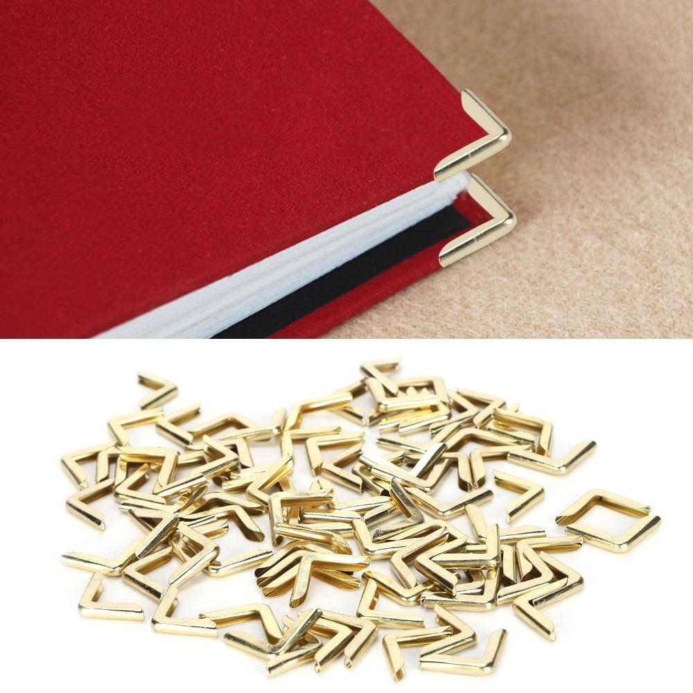 100Pcs Durable Corner Guard Gold Album Corner Protector Accessory Book Corner Protector Photo Album