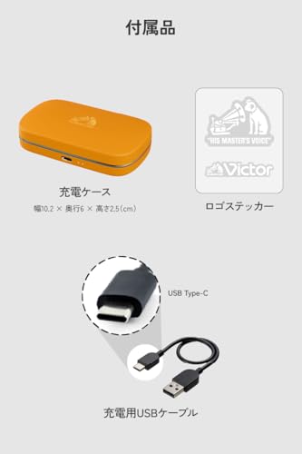 JVC Kenwood Victor HA-NP39T-B Wireless Open-Ear Earphones Bluetooth 5.4 Microphone Sports Water-Resistant Black 7.9g Single Ear Up To 26 Hours