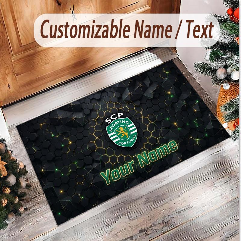 Personalized Crystal Velvet Carpet Sporting CP Pattern Non Slip Floor Rug