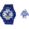Ceas Bărbătesc Seria Afișaj Dublu Cristal Lichid/Analog Albastru GA-700BWP-2APFQ