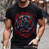 Skeleton Motorcycle Dress Vintage Men's T-Shirt Hot 3D Print Short Sleeve Shirt Super Large