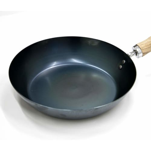 Kyoto Katsugu Iron Frying Pan, 26cm, Pre-seasoned, Made In Japan