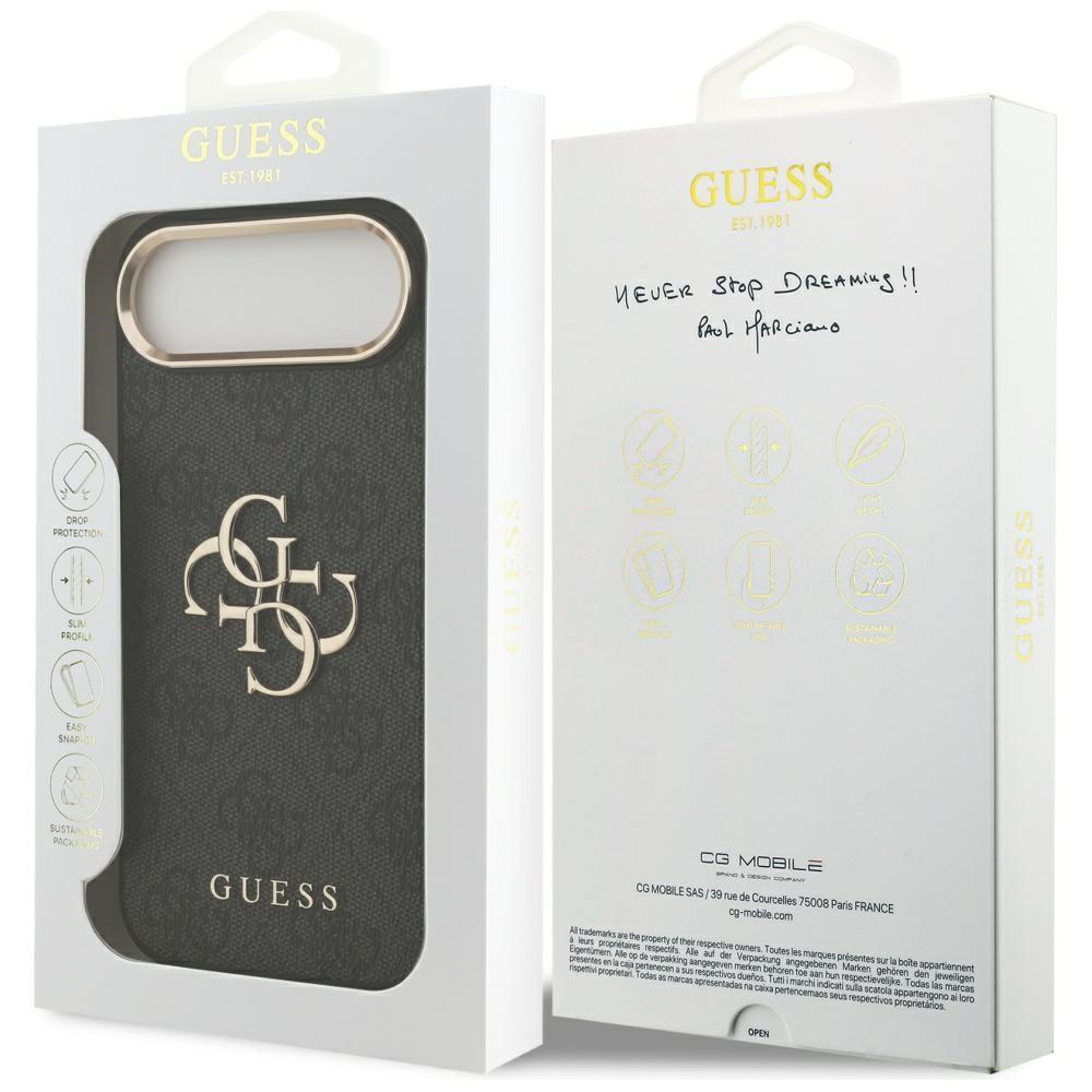 Guess 4G Big 4G Classic Logo Case for iPhone Air Black Gold