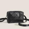 Borsa a tracolla geometrica patchwork da donna, borsa a spalla quadrata alla moda stile street